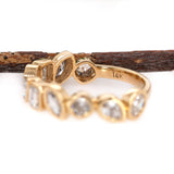 Freya 14K Yellow Gold Lab Grown Diamonds Band | Mixed Shapes