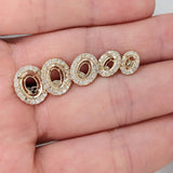 Angel Halo Earrings Semi Mount w Diamond Accents