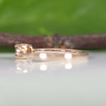14K yellow gold alexandrite ring