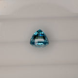 natural cambodian blue zircon oval loose gemstone