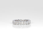 14K white gold lab grown diamond eternity band