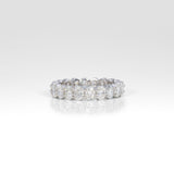 14K white gold lab grown diamond eternity band