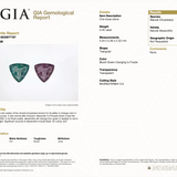 GIA report 6233977197 for 0.45 carat natural untreated color-change alexandrite