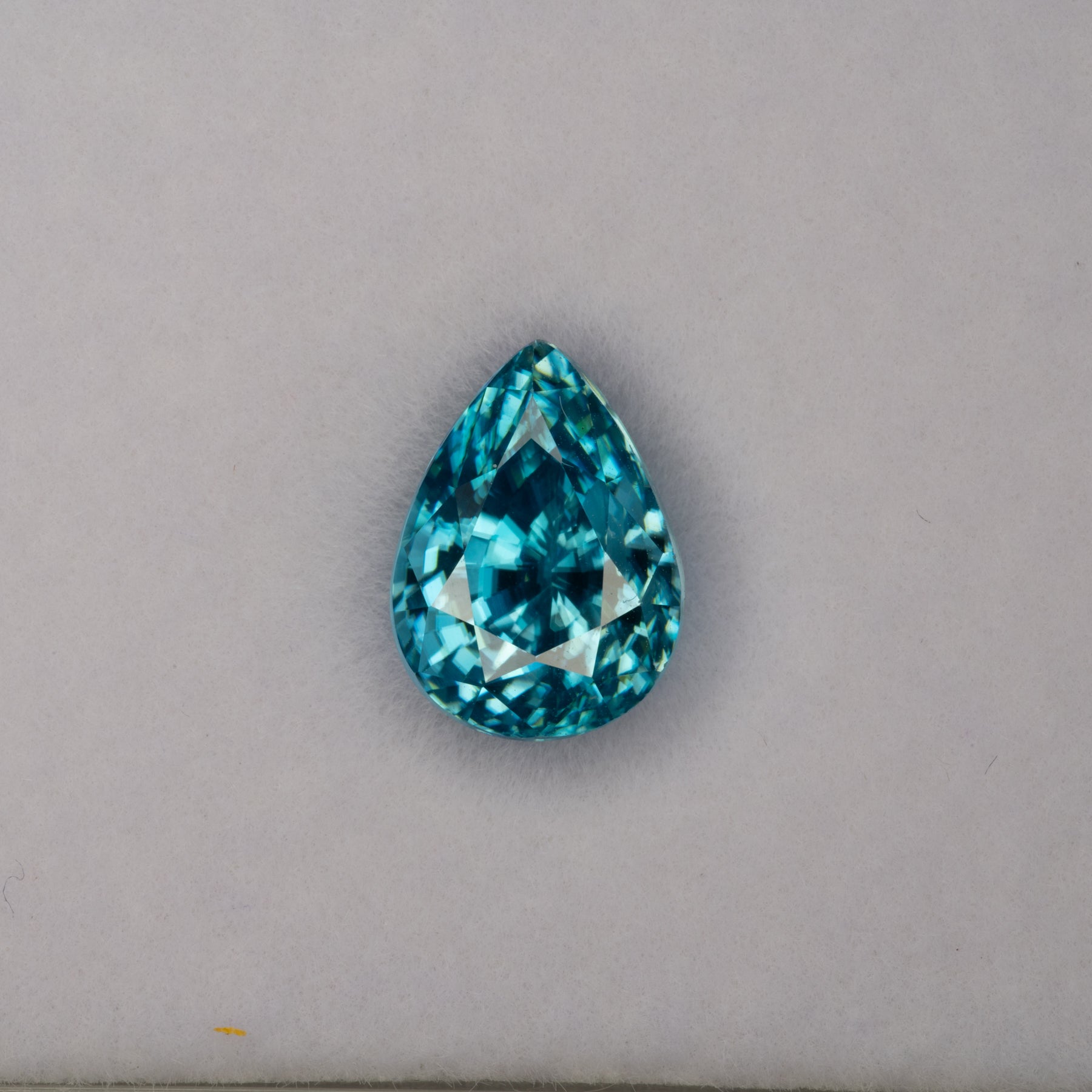 natural cambodian blue zircon pear loose gemstone
