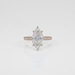 14K yellow gold lab diamond ring