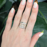Aralyn Solid 14K Gold Ring Setting with Diamond Accents, Designed for 8×6mm Oval Center Stone, Elegant Customizable Jewelry Gift for Women