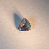 0.42 carat natural color-change alexandrite trillion, 5.41x5.22mm untreated loose gemstone – view 2