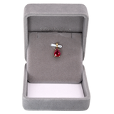 2.4 Ct Natural Madagascar Ruby Pendant – Pear Cut 9x7mm Solitaire Necklace in Solid 14K Gold Fine Gemstone Jewelry