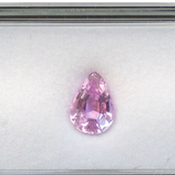 Natural Kunzite, Untreated 6.35ct Pear Cut 13.9x9.9mm - Collector Quality Loose Gemstone