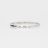 Classic Blue Sapphire Band Ring Crafted in Solid 14K Gold | Elegant Fine Jewelry Wedding & Anniversary Band for Women