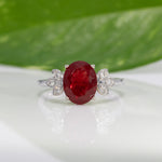 14K White Gold Tibetan Sunstone Ring
