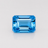 Brazilian Swiss Blue Topaz Emerald Cut 6x4mm to 16x12mm – Natural Earth Mined Irradiated Loose Gemstone – One Stone