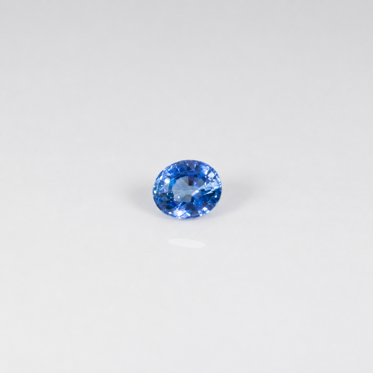 0.53 carat natural AAA grade blue sapphire, oval 5x4mm loose gemstone
