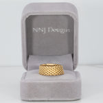 solid 14K yellow gold flex estate band