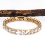 14K Yellow Gold Lab Grown Diamond Eternity Band