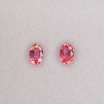 0.63 carat natural padparadscha sapphire, oval 6.1x4.2mm pink-orange loose gemstone