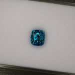 natural cambodian blue zircon cushion loose gemstone