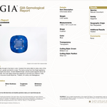 GIA certified natural ceylon sapphire cushion loose gemstone