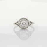 Classic Diamond Solitaire Ring – Solid 18K Gold, 4.5mm Round Cut Fine Jewelry