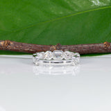 14K white gold lab grown diamond band