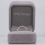 14K yellow gold diamond eternity band