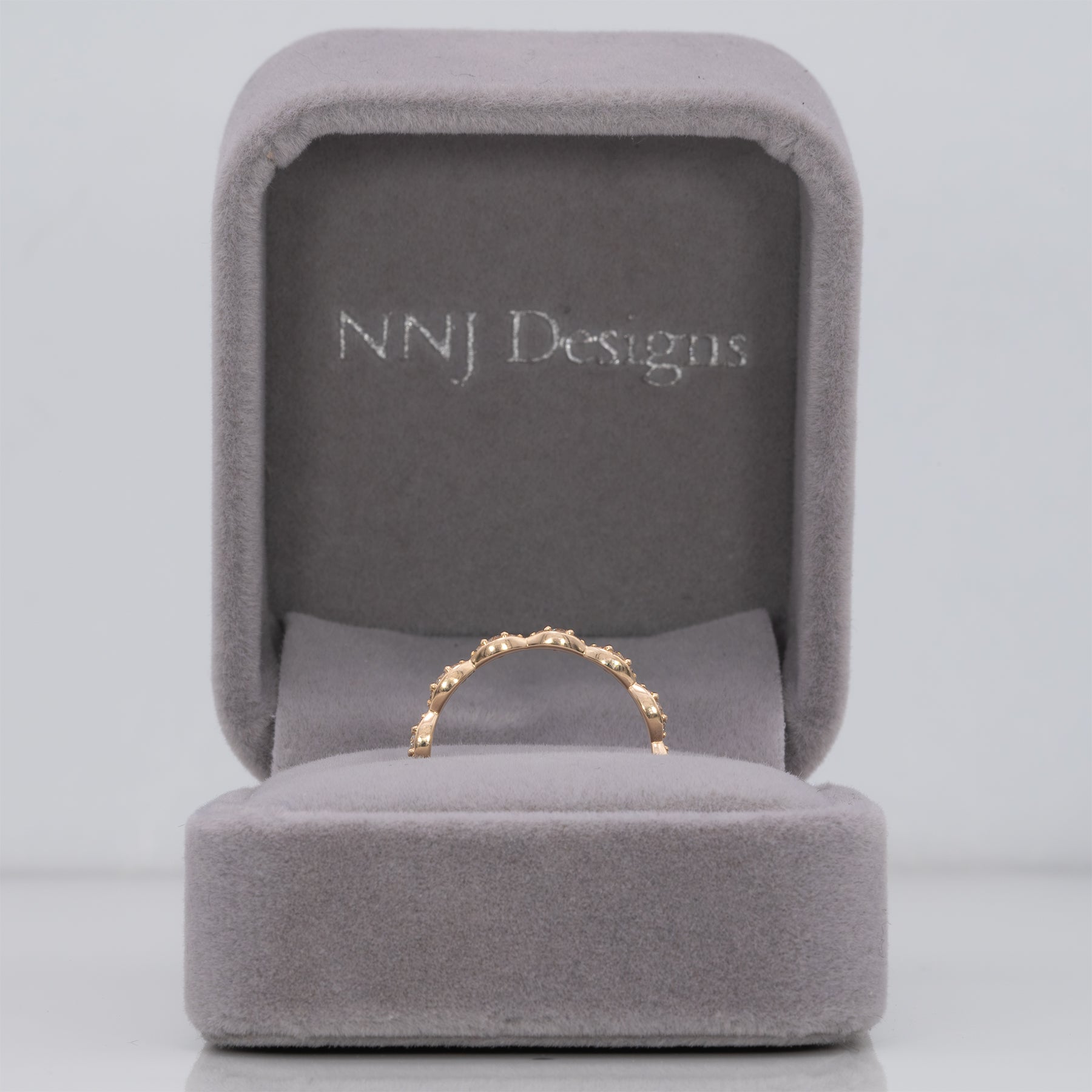 14K yellow gold diamond eternity band