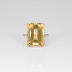 14K yellow gold citrine ring