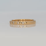 Diamond Band Minimalist Design: Solid 14K Gold – Round Brilliant Diamond Fine Jewelry Ring for Everyday Elegance