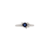 olivia 14k white gold ceylon sapphire diamond ring