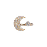 14K yellow gold lab grown diamond cluster ring