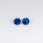 0.47 carat natural blue sapphire round 4.5mm loose gemstone – view 2