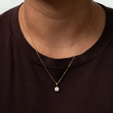 14K Yellow Gold Lab Grown Diamond Pendant