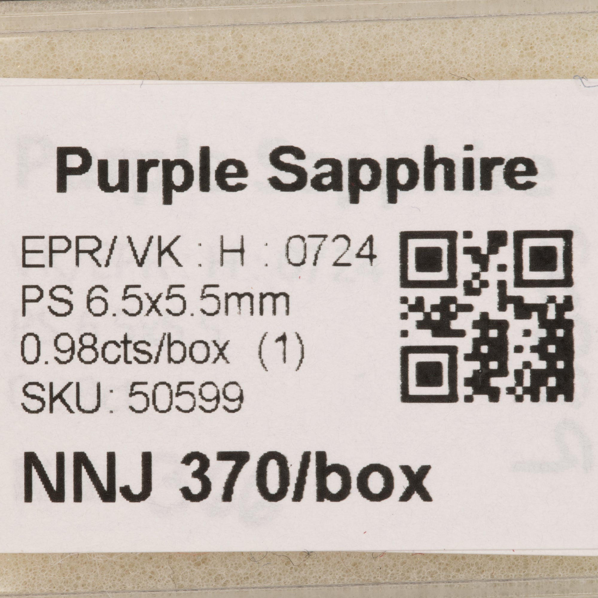 0.98 carat natural Ceylon purple sapphire pear 6.5x5.5mm loose gemstone – view 2