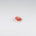 1.26 carat natural Ceylon padparadscha sapphire oval 7.6x6.3mm loose gemstone – view 2