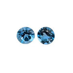 Round Cut London Blue Topaz Loose Gemstone 1