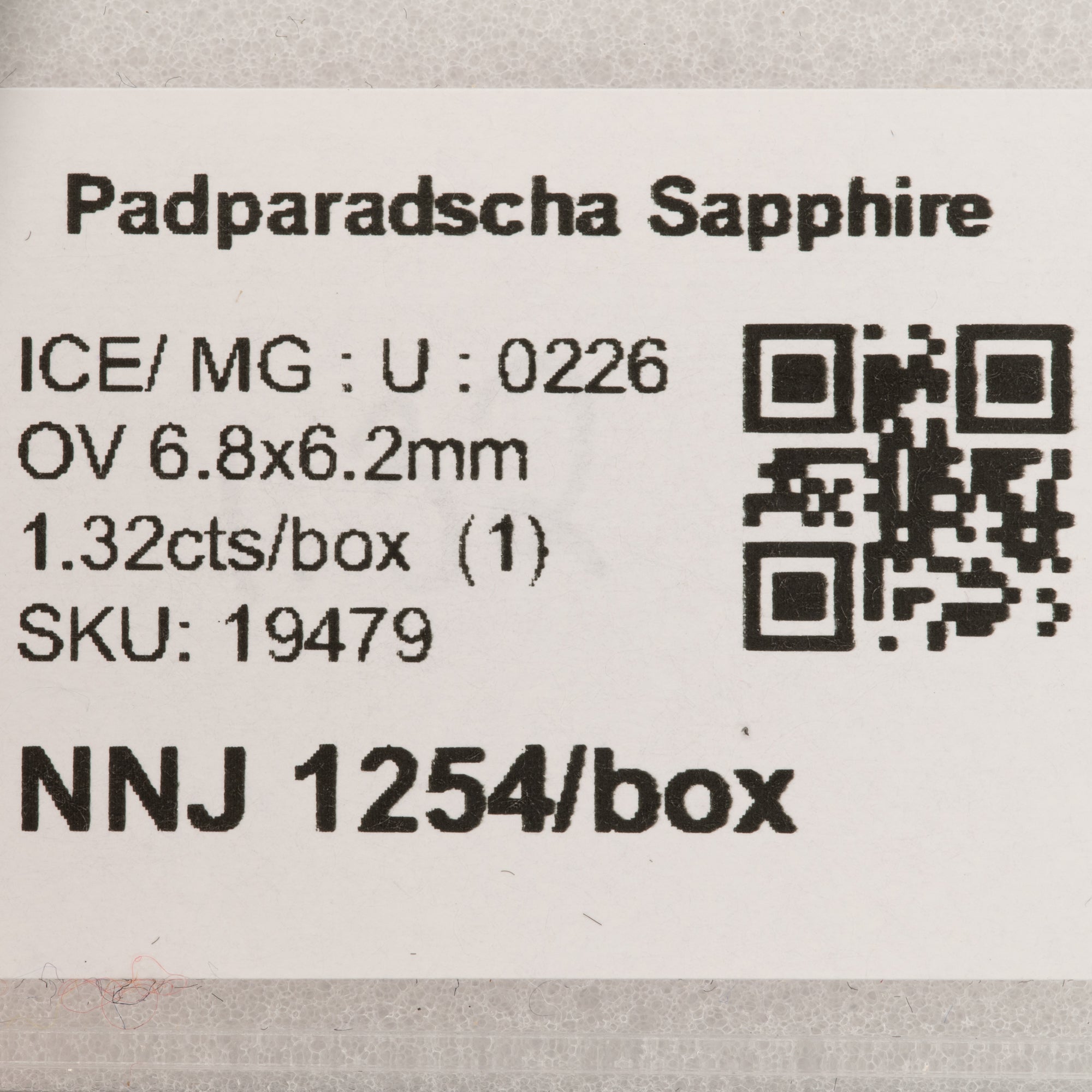 1.32 carat natural padparadscha sapphire oval 6.8x6.2mm loose gemstone – view 2