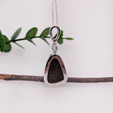Trishu 14K White Gold 11.31cts Boulder Opal Diamond Pendant | Fancy Shape 22.5x15.5mm