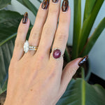 14K yellow gold star ruby ring