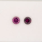 1.07ct Purple Garnet round 6mm loose purple gemstone