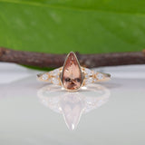 14K yellow gold imperial topaz ring
