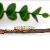 14K Yellow Gold Lab Grown Diamond Eternity Band