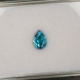 Natural Cambodian Blue Zircon Pear Shape 9x6.4x6.3mm 3.61ct Loose Gemstone