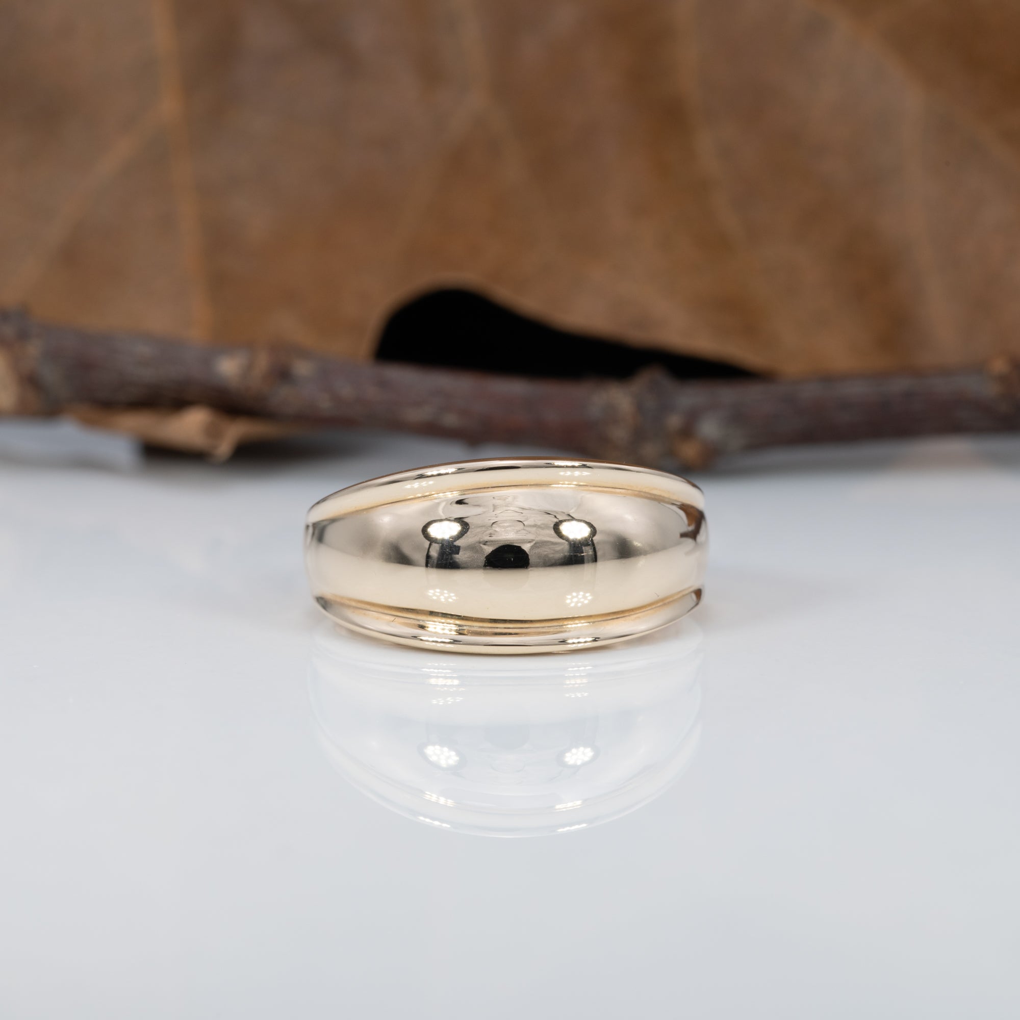 14K yellow gold diamond ring