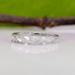 14K white gold diamond band