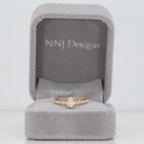 Margaux | Diamond Band with 8 Earth-Mined Diamonds in Solid 14K Yellow Gold – Classic Diamond Band