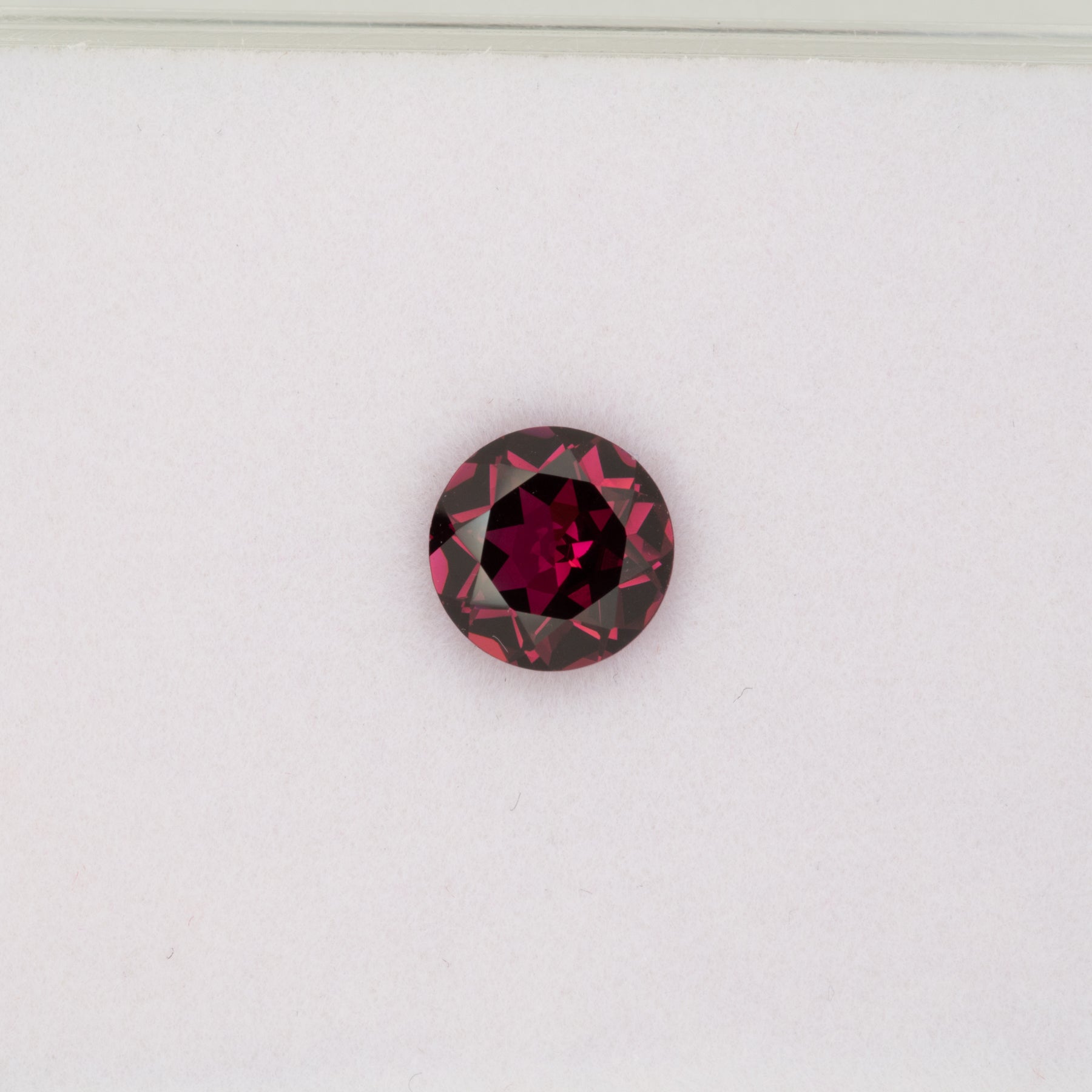 2.08ct Purple Garnet round 7.8mm loose purple gemstone