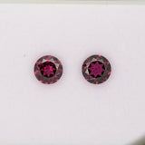 1.51ct Purple Garnet round 7mm loose purple gemstone