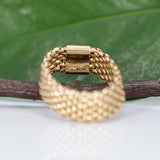 solid 14K yellow gold flex estate band