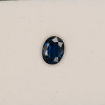 1.35 carat natural blue sapphire, oval 6.7x6mm loose gemstone