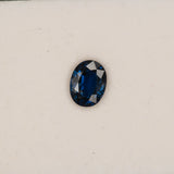 1.35 carat natural blue sapphire, oval 6.7x6mm loose gemstone